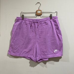 Nike purple drawstring shorts